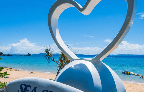 どこからでも青い海を見渡すことができます🏖️🌺