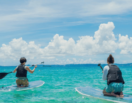 青く澄んだ美しい風景が一面に広がります🌊
