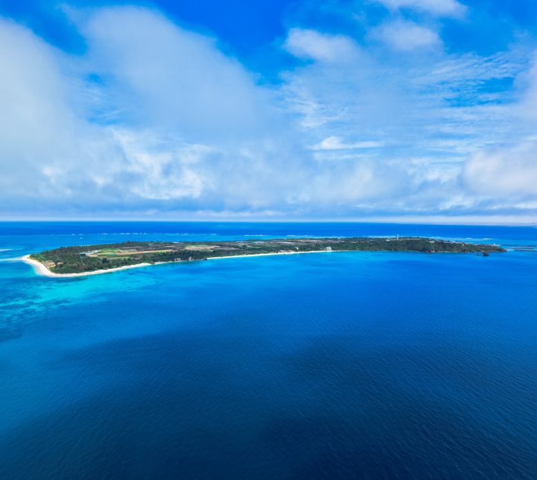 🫧上空から見る津堅島🫧